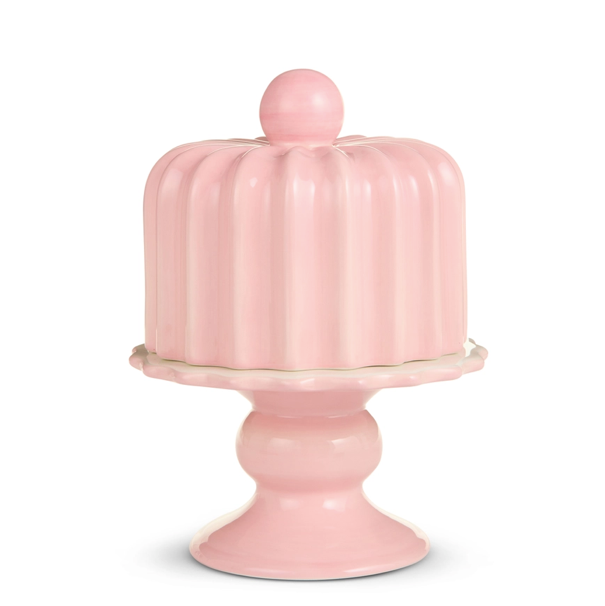 8.5" Pink Cake Stand