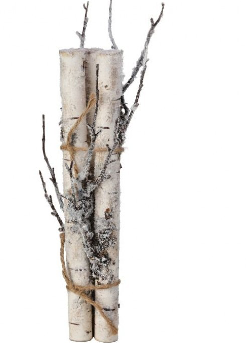 12" Frost Winter Birch Bundle