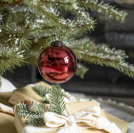 Burgundy Glass Ornament