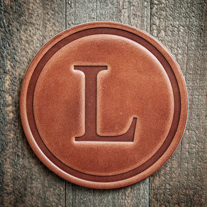 Monogram Leather Coaster
