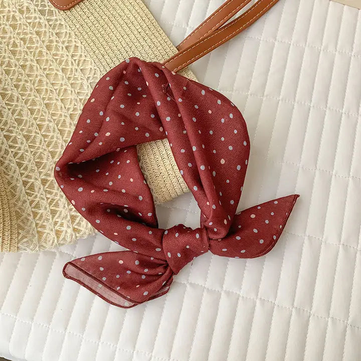 Red Polka Dot Scarf