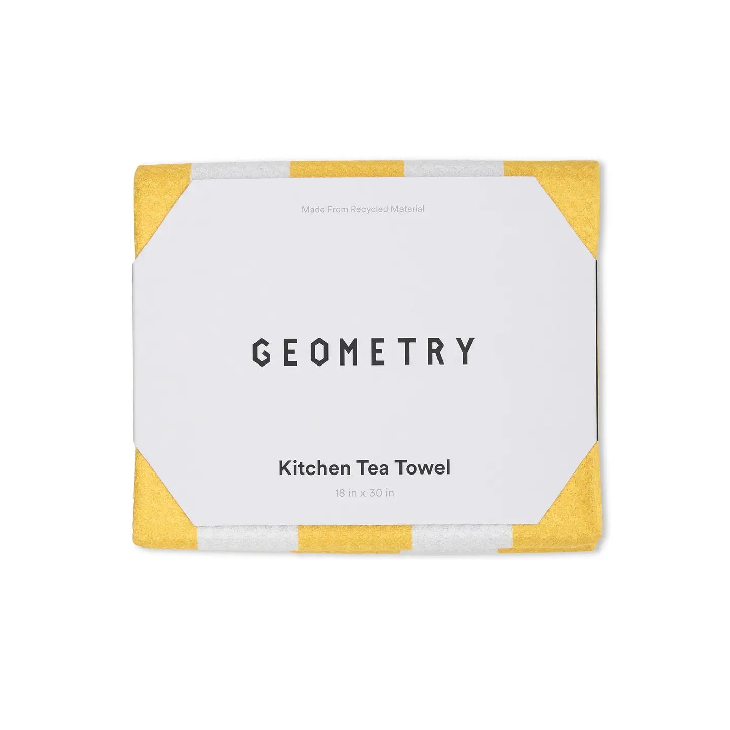 Geometry Summer Bold Yellow Tea Towel
