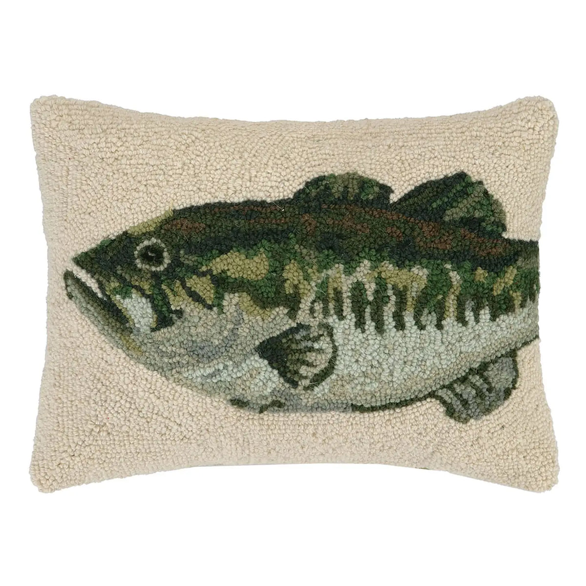 Bass Hook Pillow 12x16