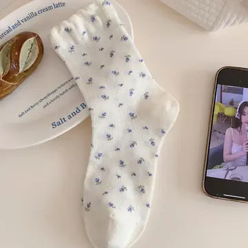 Ditsy Floral Crew Socks