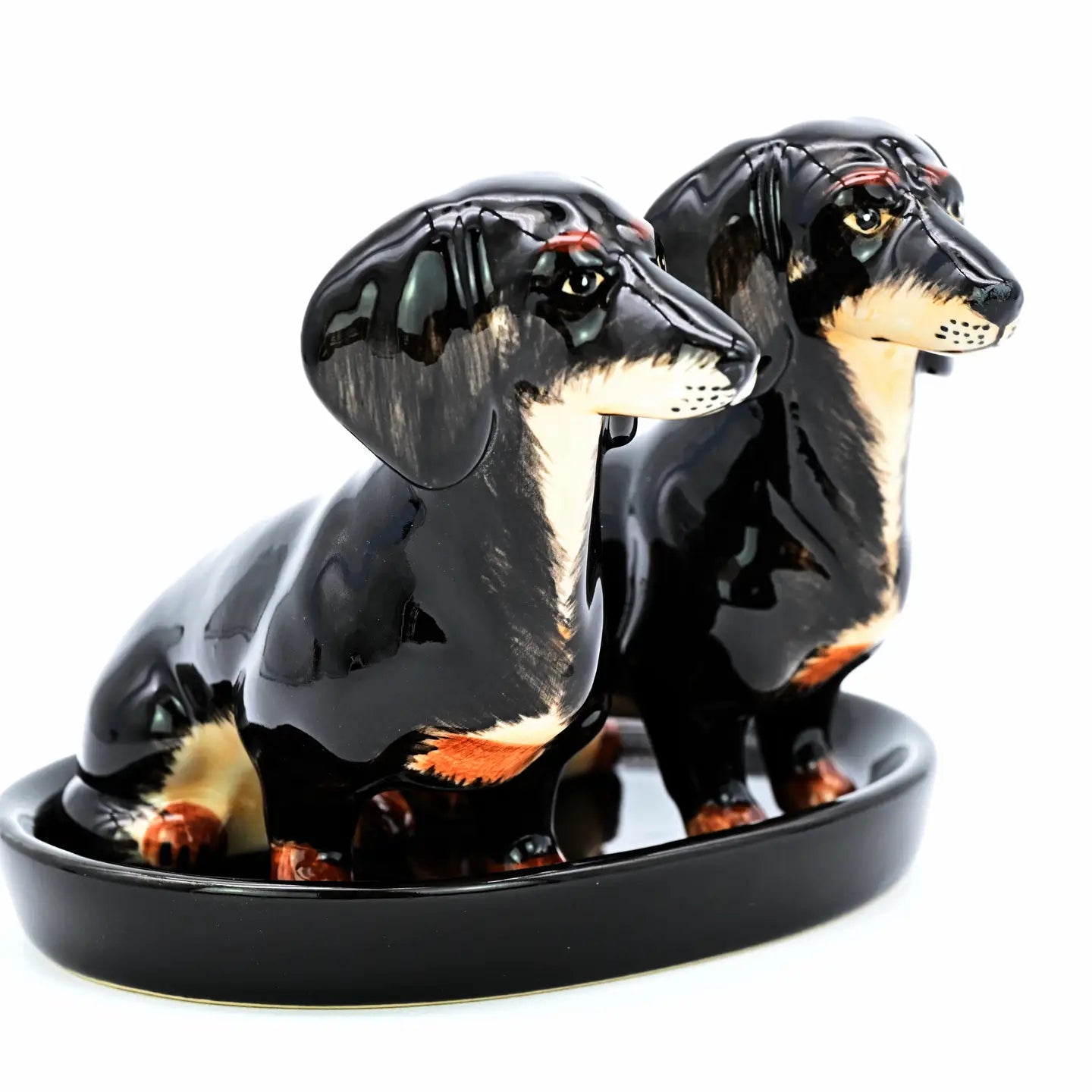 Dachshund Salt & Pepper Shaker with Tray