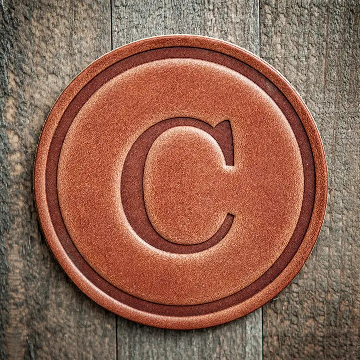 Monogram Leather Coaster