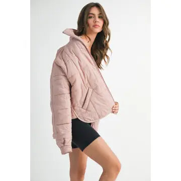 Mauve Puffer Jacket