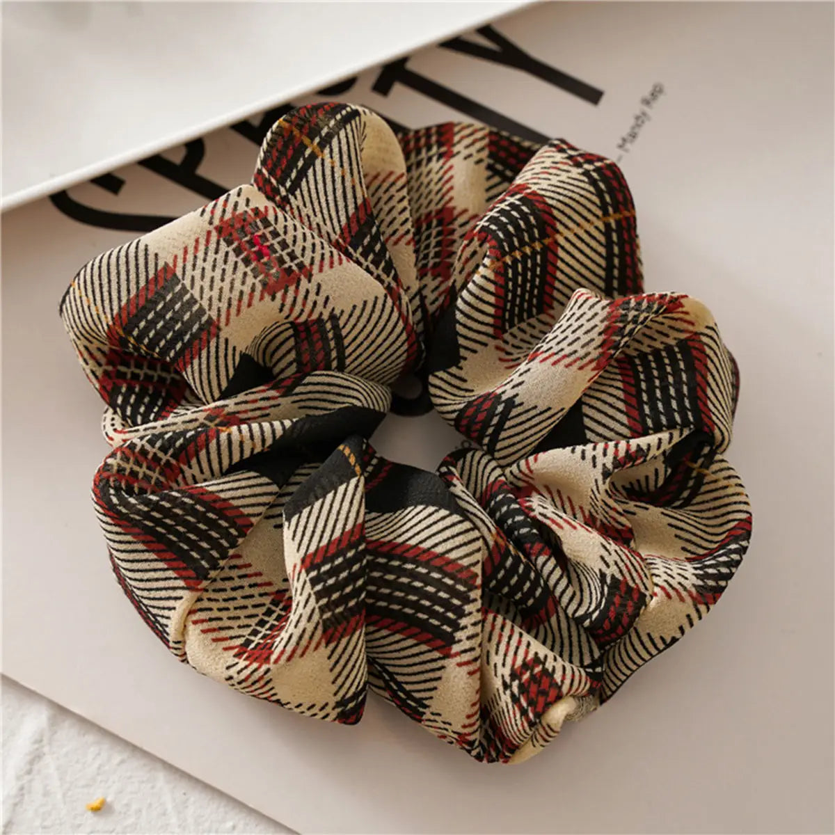 Plaid Hair Scrunchie