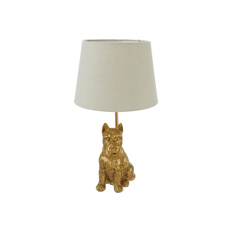 Resin Scottie Table Lamp