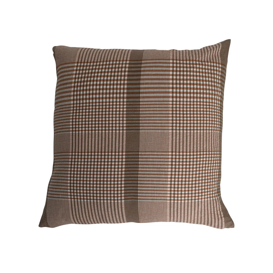 28" Plaid Pillow