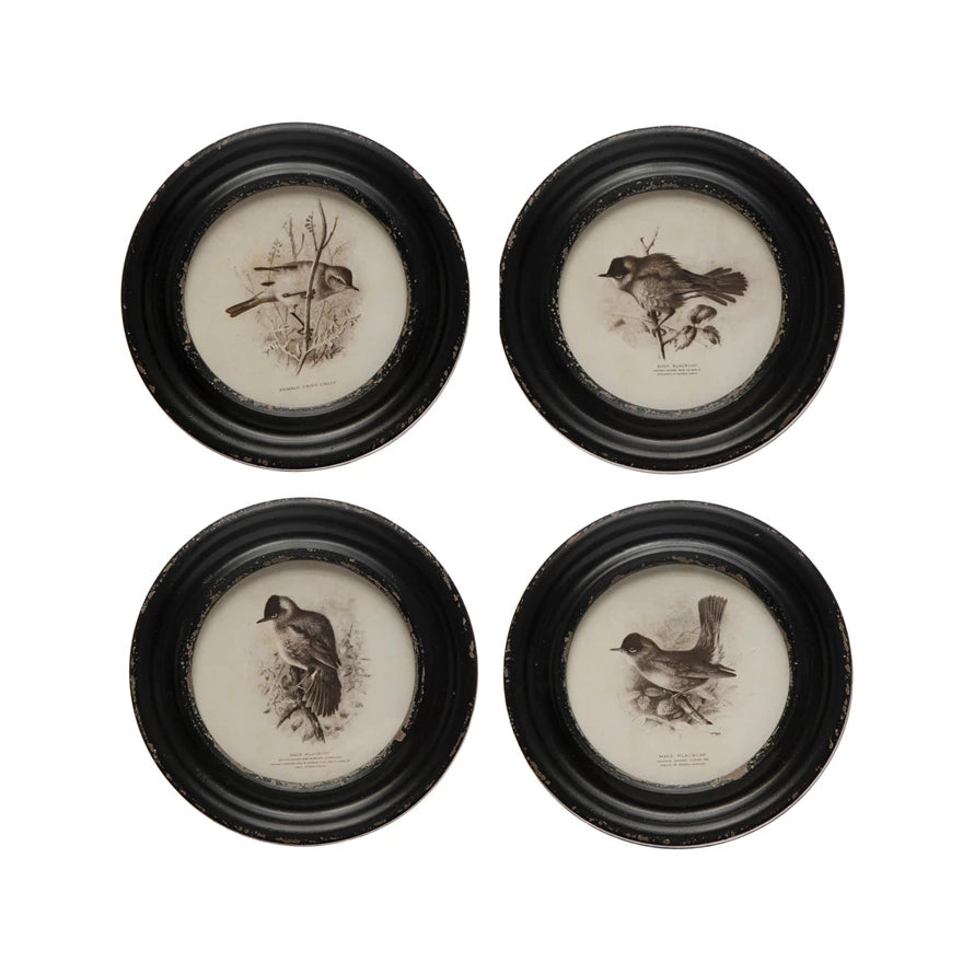 Round Wall Decor Bird