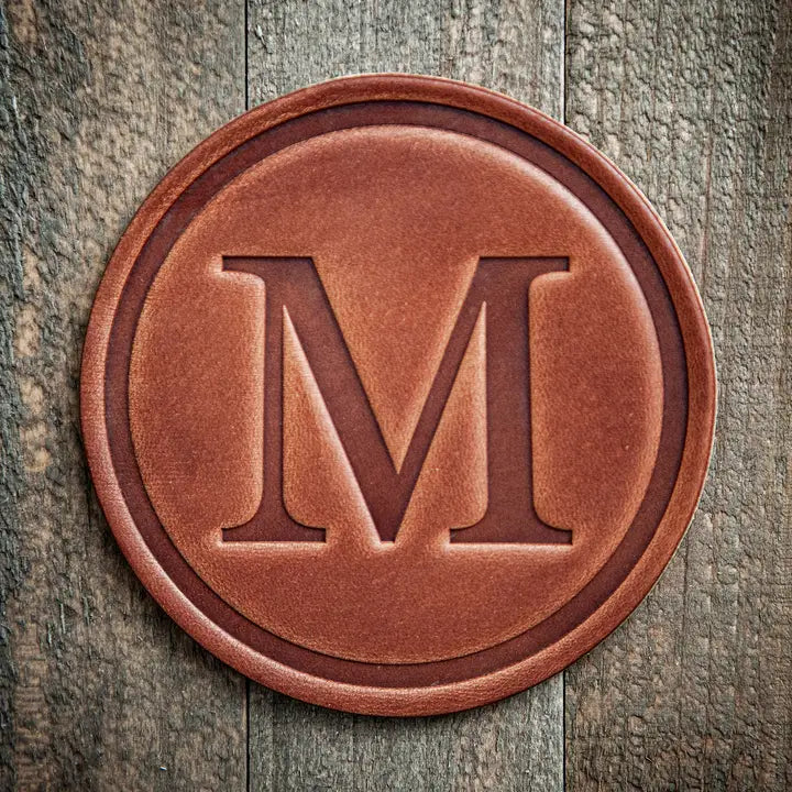 Monogram Leather Coaster