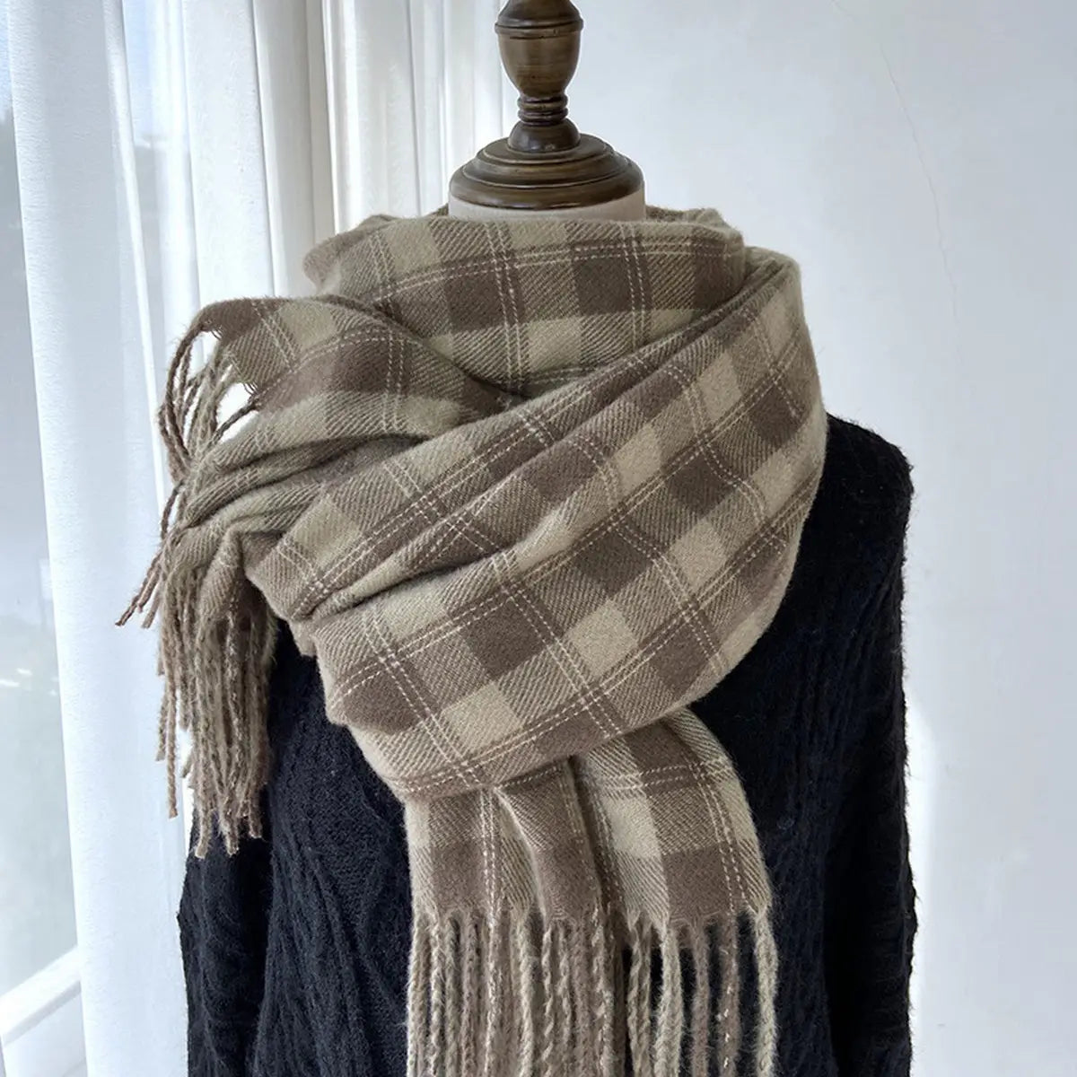 Checked Scarf
