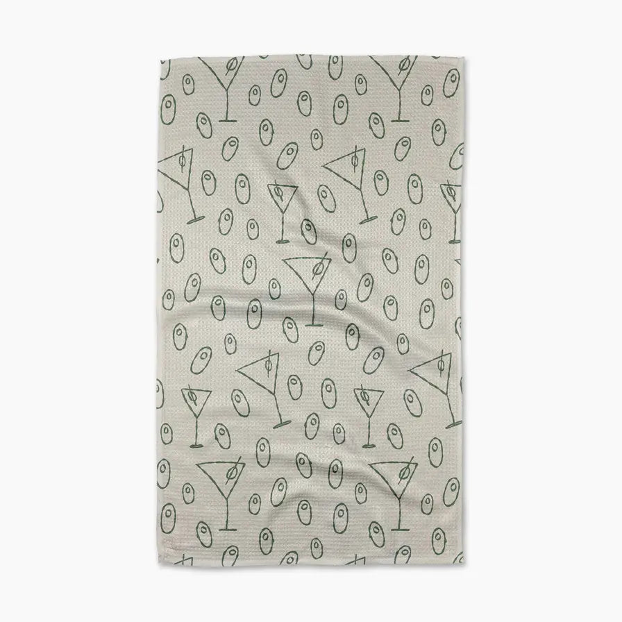Dirty Martini Geometry Tea Towel