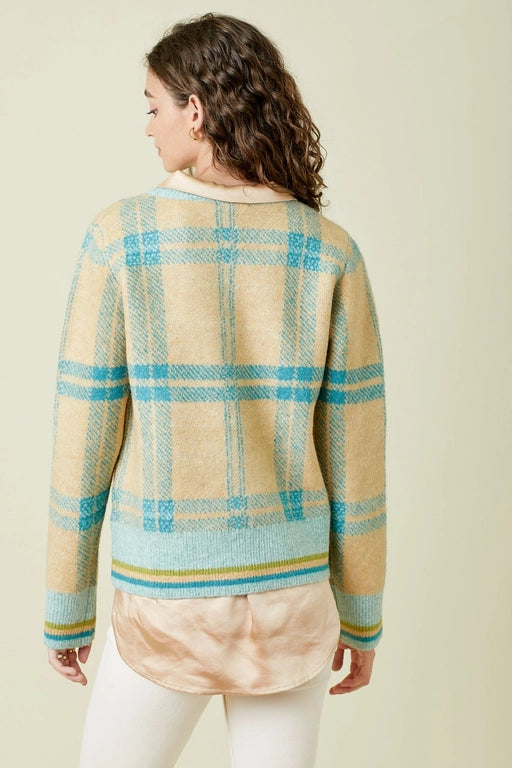 Check Pullover Sweater