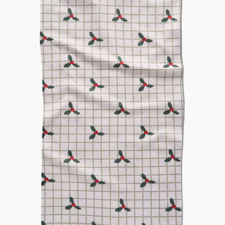 Merry and Plaid Geometry Towel