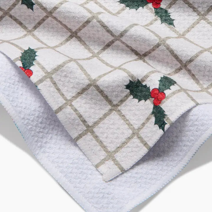 Merry and Plaid Geometry Towel