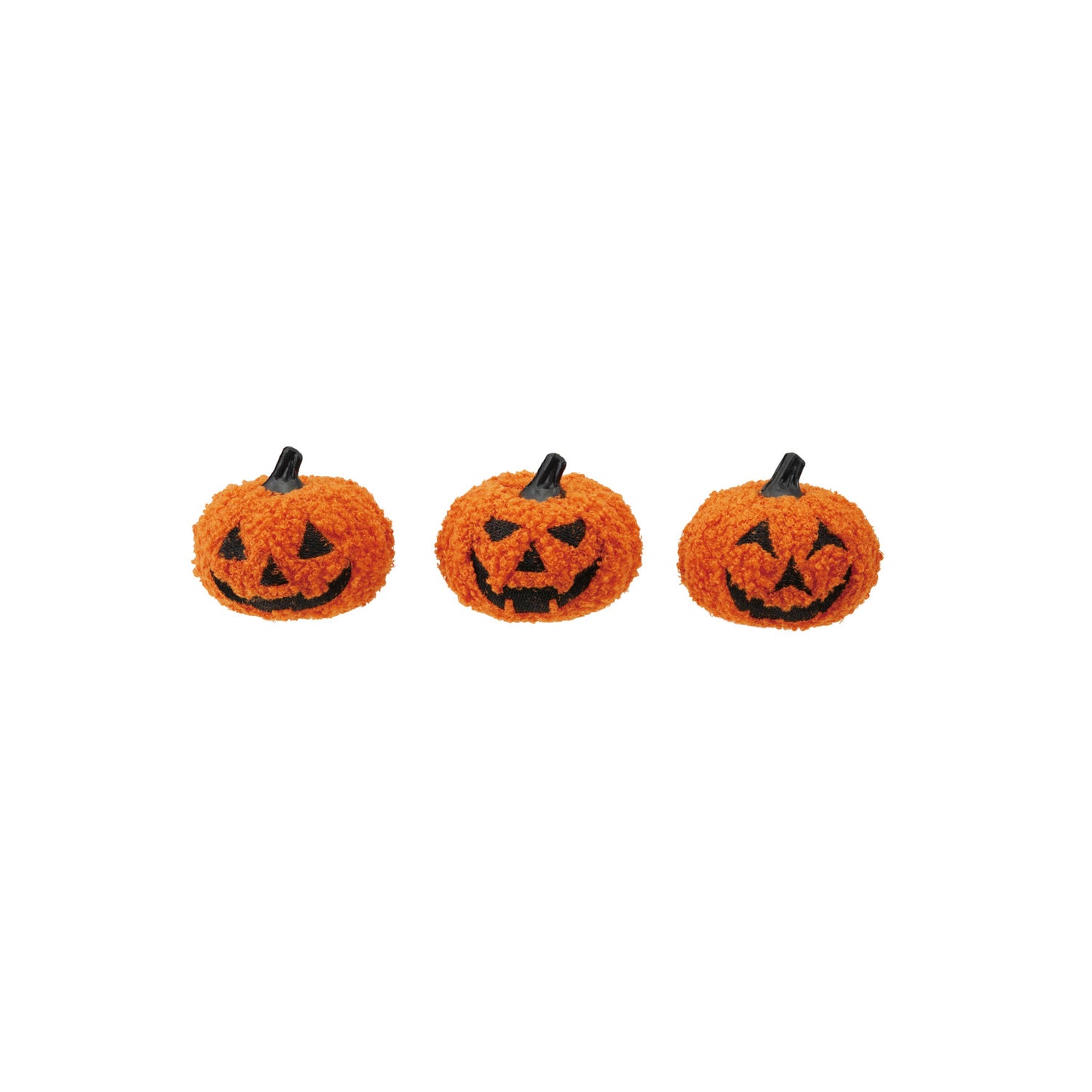 Foam & Fabric Boucle Jack-O-Lantern