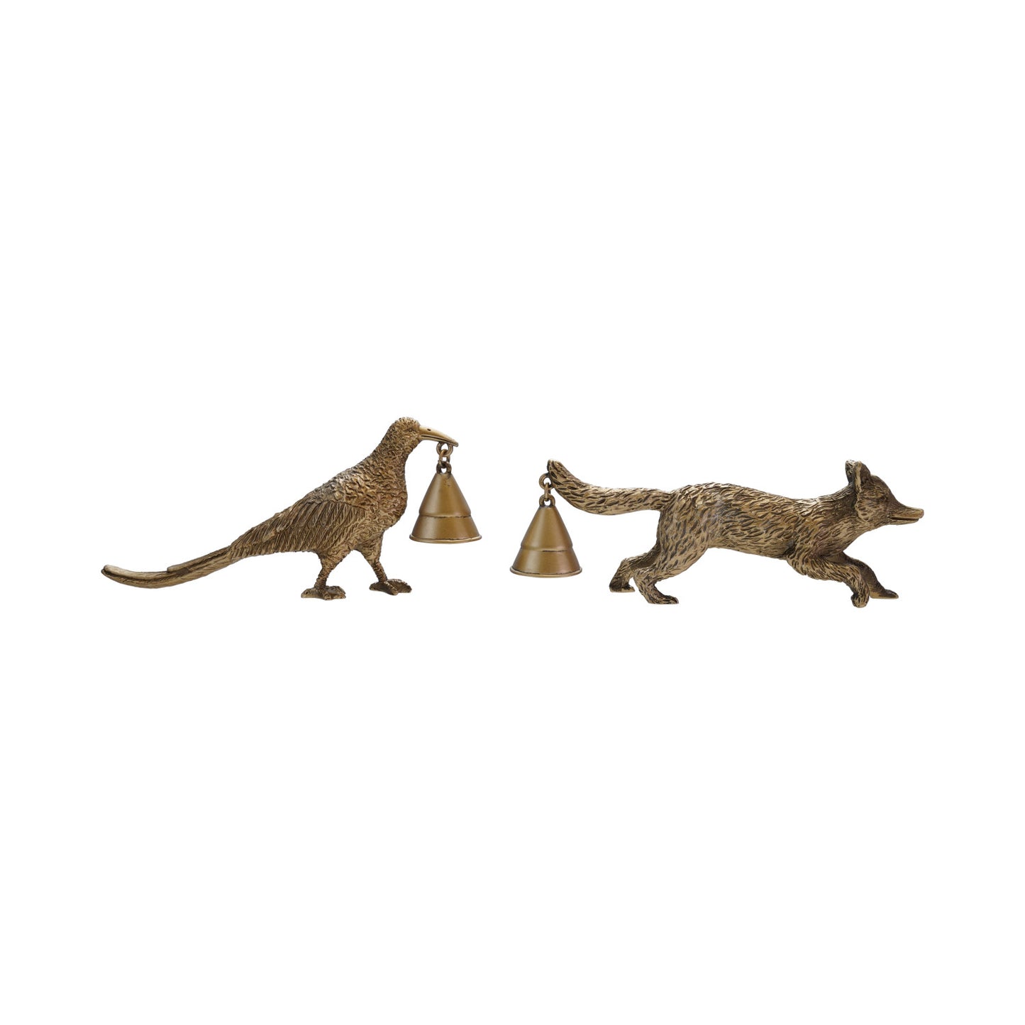 Zinc Alloy Fox/Pheasant Shaped Candle Snuffer, 2 Styles