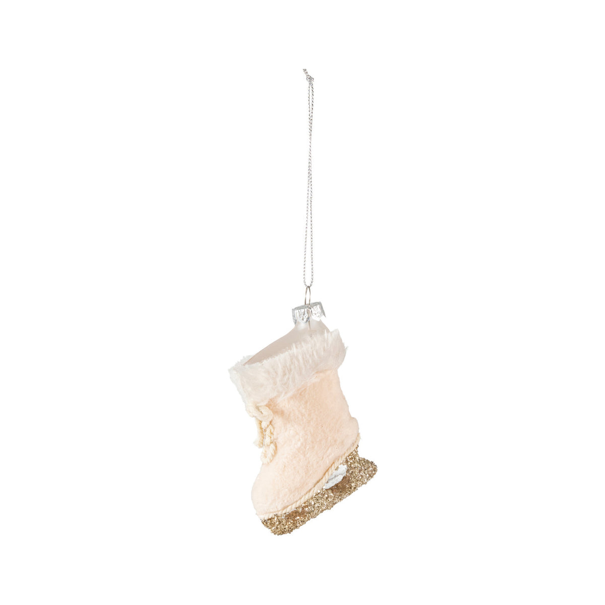 3.5" Glass Ice Skate Ornament