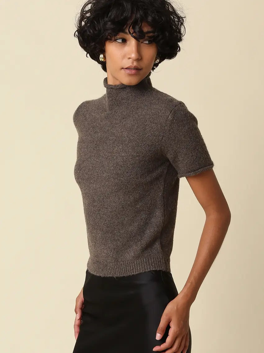 Alani Mock Neck Knit Top