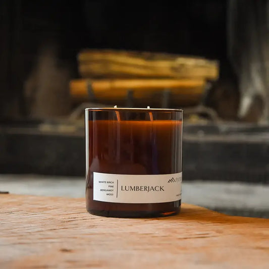 Lumberjack Amber Jar Candle