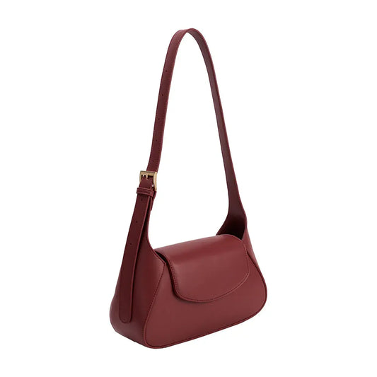 Melody Burgindy Vegan Shoulder Bag