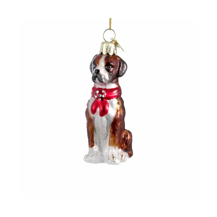 3.5" Glass Boxer Ornament