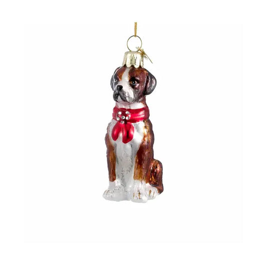 3.5" Glass Boxer Ornament