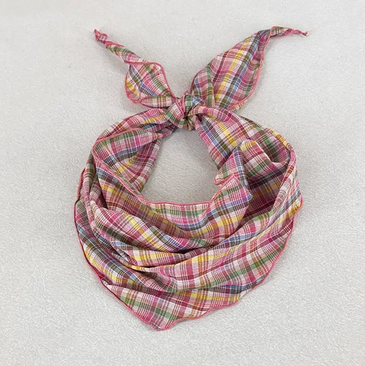 Plaid Bandana Scarf