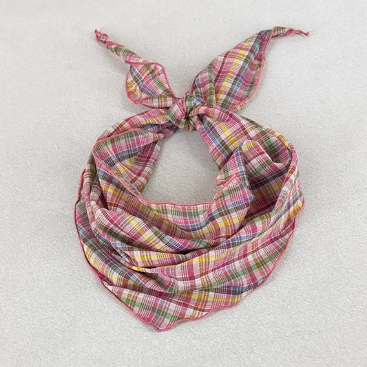 Plaid Bandana Scarf