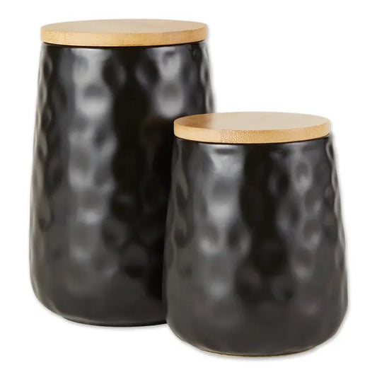 Dimple Texture Ceramic Canister Set