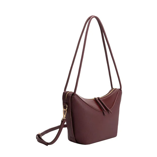 Wesley Plum Vegan Shoulder Bag