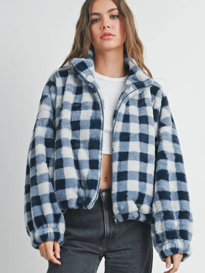 Drop Shoulder Check Jacket