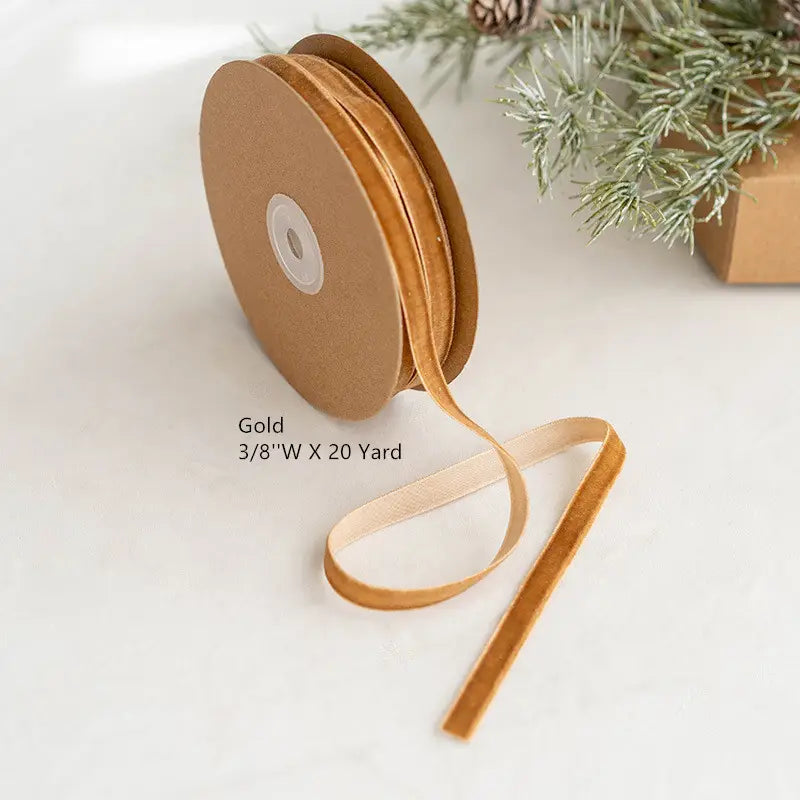 3/8 Velvet Ribbon 20 Yards