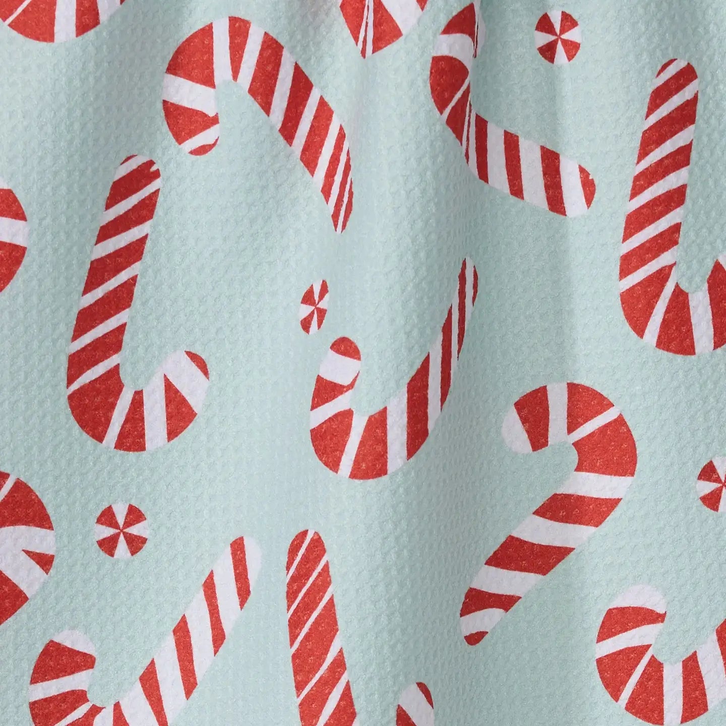 Peppermint Twist Geometry Tea Towel