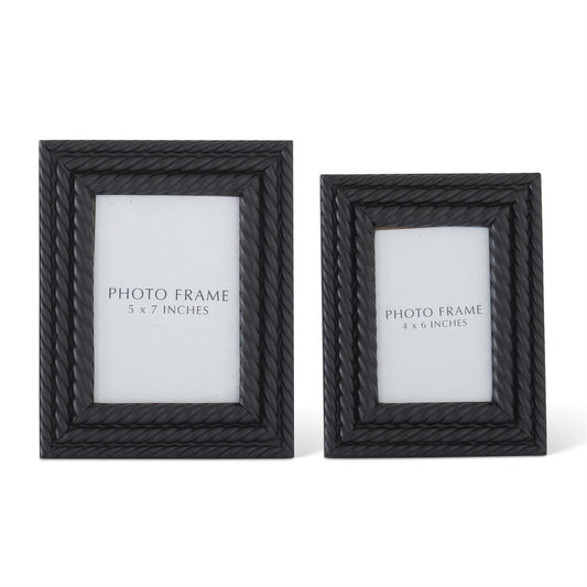 Black Spiral Wood Photo Frame
