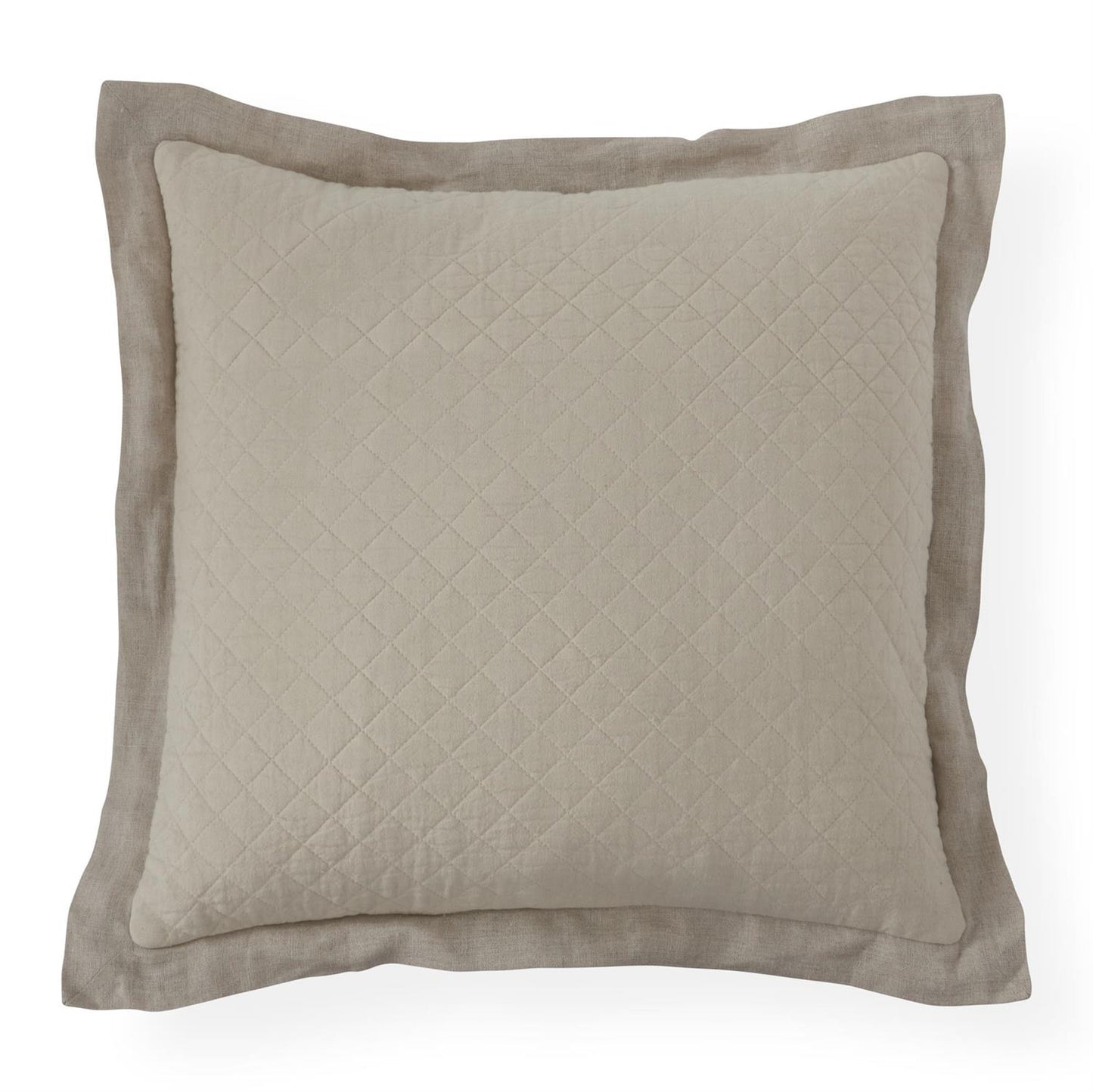 20" Ivory Quilted Pillow