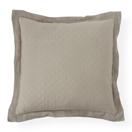 20" Ivory Quilted Pillow