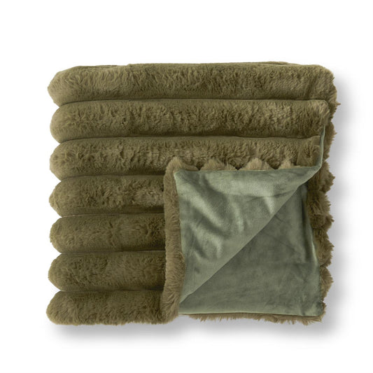 60" Faux Fur Throw Blanket