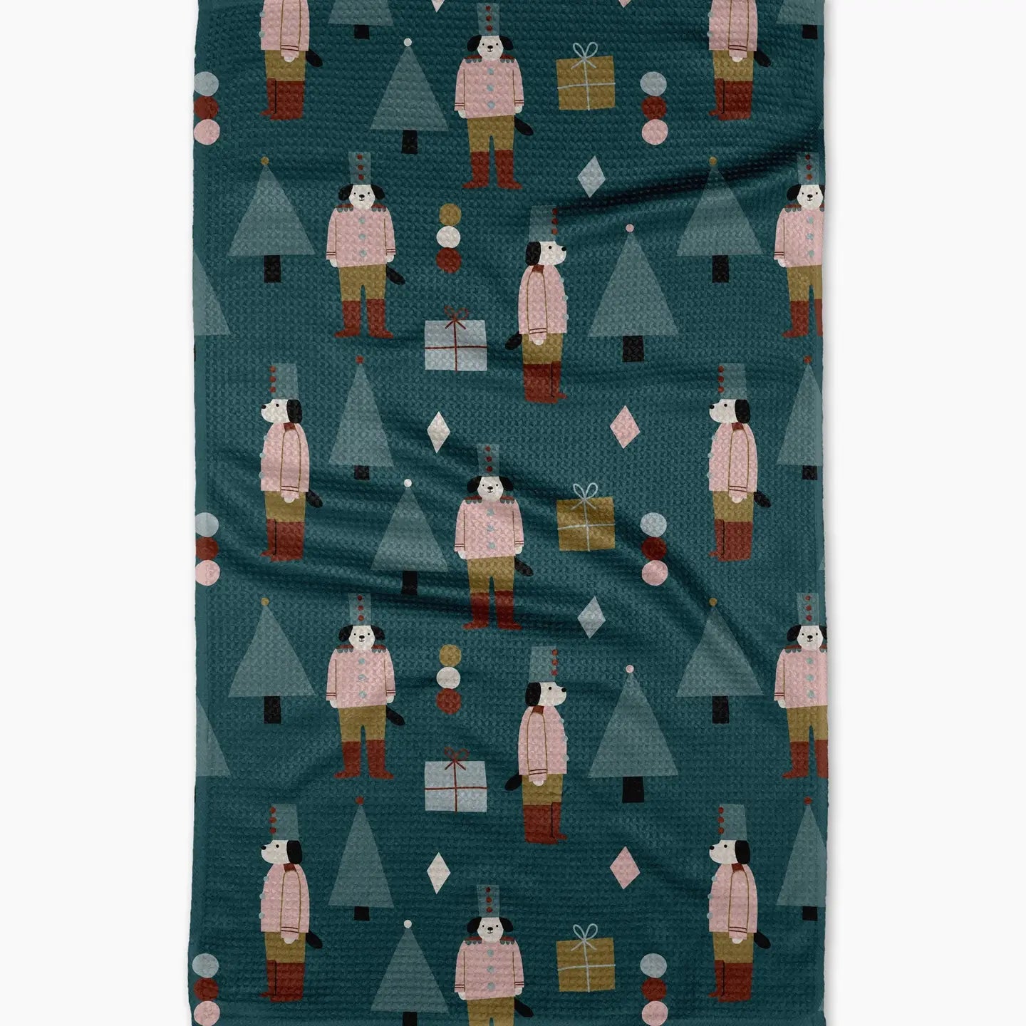 Modern Nutcracker Geometry Tea Towel