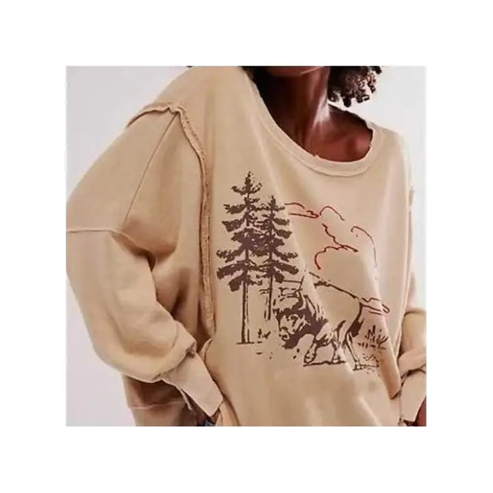 Loose Fit Buffalo Sweatshirt