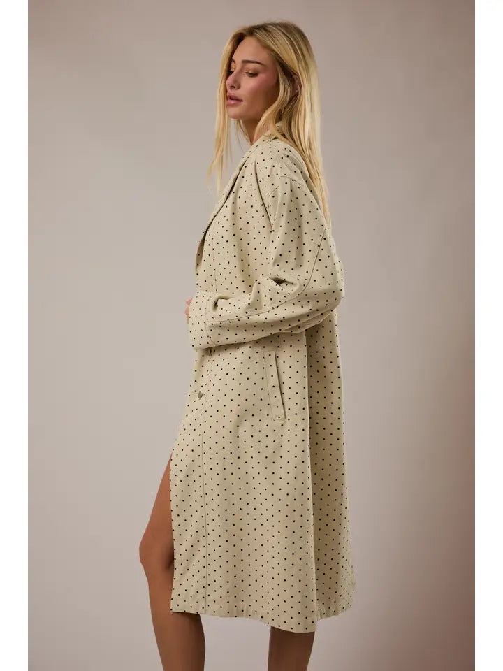 Polka Dot Denim Jacket