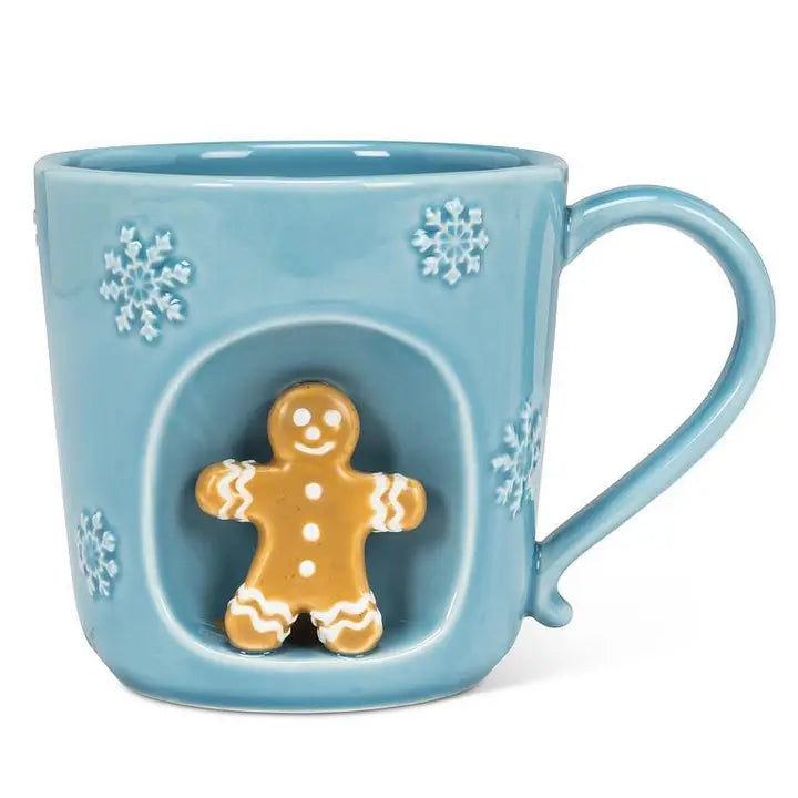 Snowflake Mug with Holiday Character
