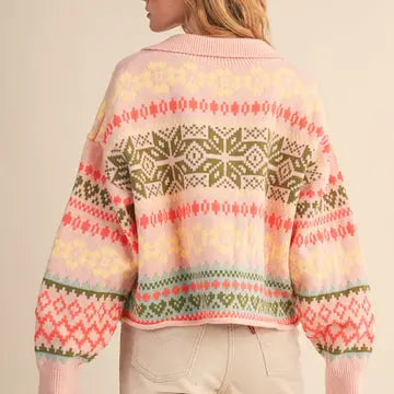 Fair Isle Cardigan Sweater