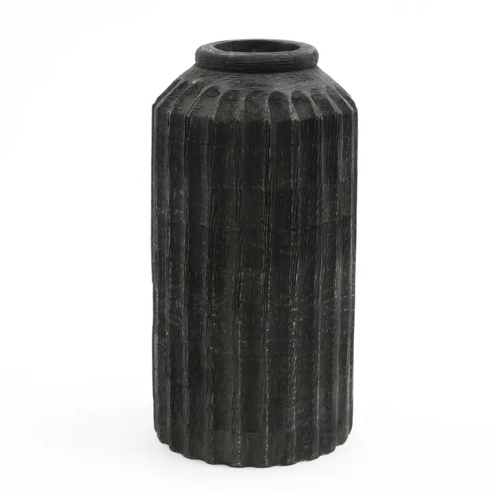 Dark Wood Vase