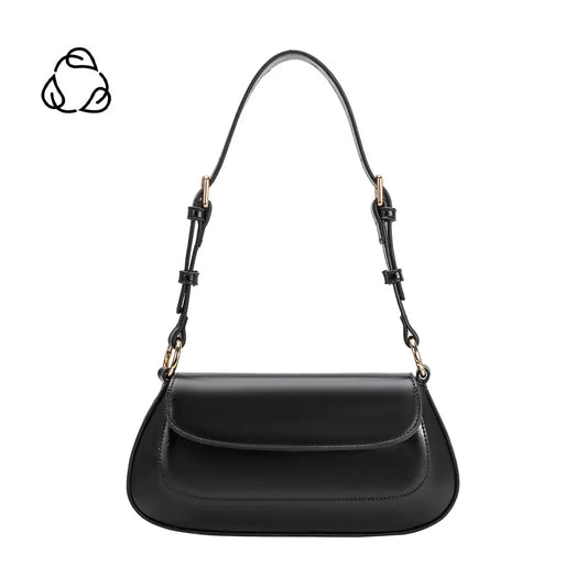 Amari Black Vegan Shoulder Bag