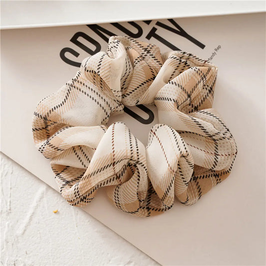 Plaid Hair Scrunchie