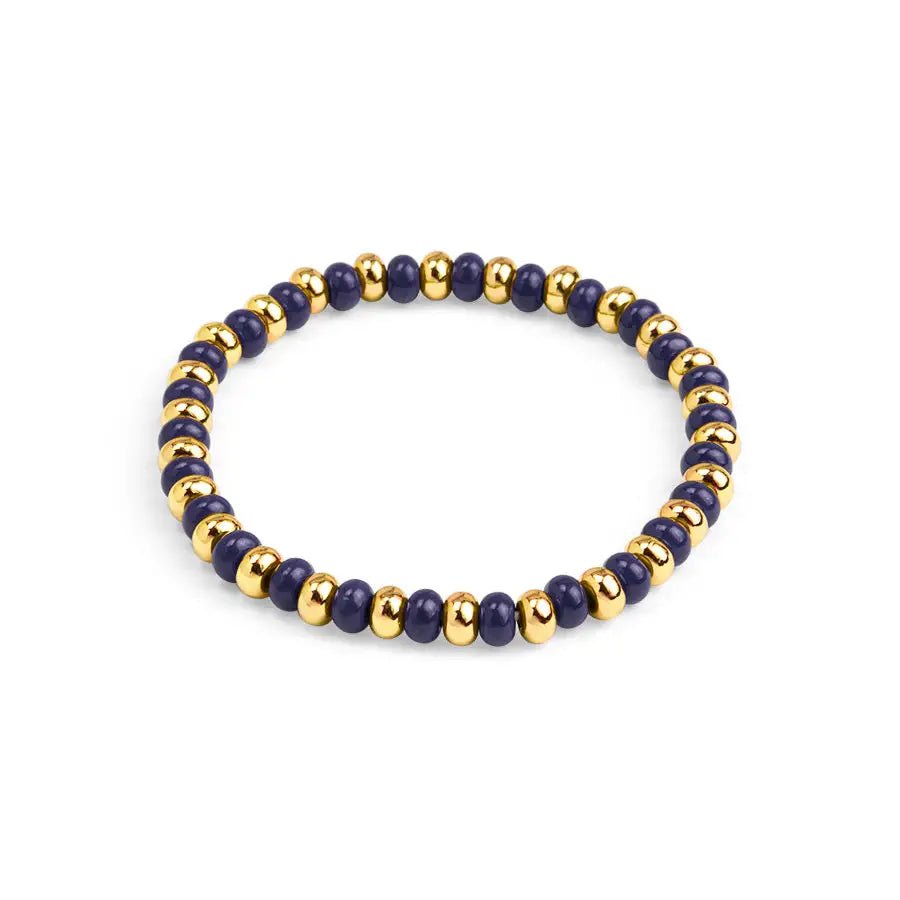 Enamel Stretch Beaded Bracelet