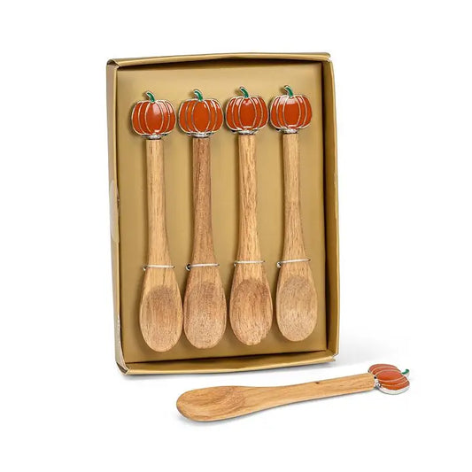 Set of 4 Pumpkin Spoons